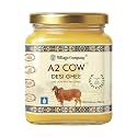 Village Company Certified Organic A2 Gir Cow Ghee 250ml | Vedic Bilona Method | Curd-Churned A2 Desi Cow Ghee | Gir Cow Ghee | Grassfed, Pure, Natural &amp; Healthy | Certified Lab Tested | Glass Bottle 250ml