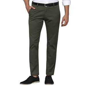 VILLAIN Solid Mid-Rise Stretchable Mens Formal Trousers