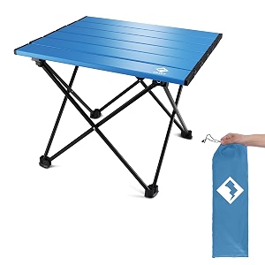 VILLEY Blue Folding Camping Table-Medium