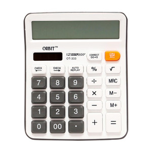 villy 12 digit with large lcd display and sensitive button solar and battery ot-333c basic  calculator