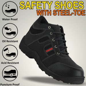 VILMEN Steel Toe Synthetic Leather Safety Shoe