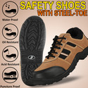VILMEN Steel Toe Synthetic Leather Safety Shoe
