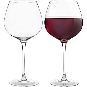 vilon italian premium balloon red white or brandy premium crytal clear wine glasses  650 ml ideal for champagne cocktail party whisky glass  transparent  set of 4