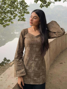 VILONI Party Printed Geometric Print Ethnic Motifs