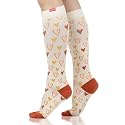 VIM &amp; VIGR 15-20 mmHg Merino Wool Compression Socks Rust/Gold M/L