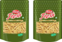VIMAL Fresh Bhavnagari Gathiya 400gm x 2 Authentic Gujarati Tea Time Snack, Gathiya (2 x 400 g)