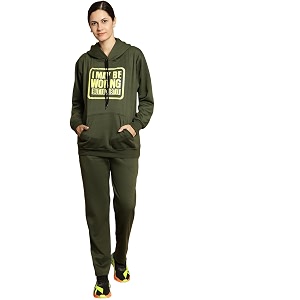 mack jonney printed hooded cotton fleece tracksuit co-ord set for women-mack32688