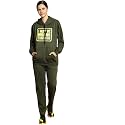 Mack Jonney Printed Hooded Cotton Fleece tracksuit Co-Ord Set for Women-MACK32688