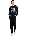Mack Jonney Printed Hooded Cotton Fleece tracksuit Co-Ord Set for Women-MACK32688