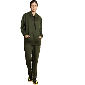 Mack Jonney Solid Hooded Cotton Fleece tracksuit