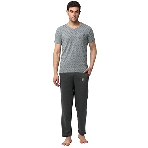 Mack Jonney Men Cotton Blend Relaxed Night
