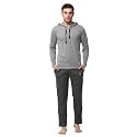 Mack Jonney - Cotton Blend Night Suit Pajama Set for Men with Hodded Full Sleeve T-Shirt and Track Pant-VJ-MNS-TTP-GROUP17