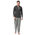 Mack Jonney - Cotton Blend Night Suit Pajama Set for Men with Hodded Full Sleeve T-Shirt and Track Pant-VJ-MNS-TTP-GROUP17