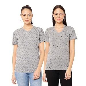 Mack Jonney Cotton Blend V Neck Half