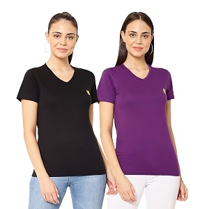 Mack JONNEY Cotton Blend V Neck Half