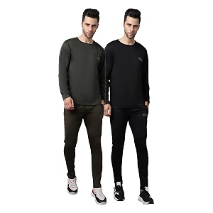 mack jonney dryfit lycra solid tracksuit co-ord set for men pack of 2-dry_t_fs_lgry_olv_d10_lgry_olv_04-p