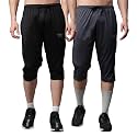 Mack Jonney Dryfit Lycra Solid 3/4th Capri for Men (Pack of 2)-Dryfit_D13_BLK_BLU_02-P
