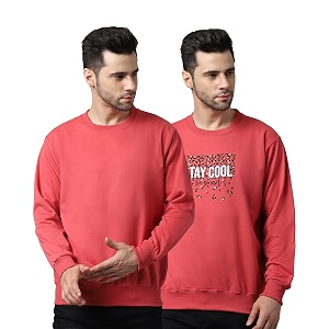 Mack Jonney Fleece Round Neck Printed Sweatshirt