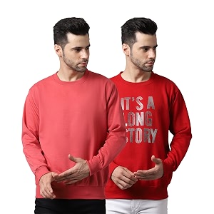 Mack Jonney Fleece Round Neck Solid Sweatshirt