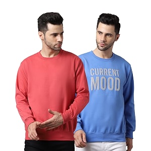 Mack Jonney Fleece Round Neck Printed Sweatshirt