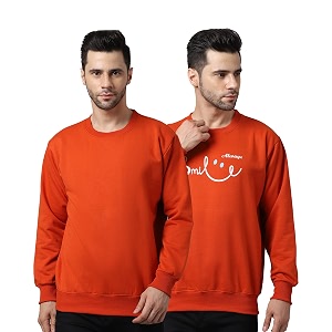 Mack Jonney Fleece Round Neck Printed Sweatshirt