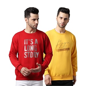 Mack Jonney Fleece Round Neck Printed Sweatshirt