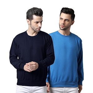 Mack Jonney Fleece Round Neck Solid Sweatshirt