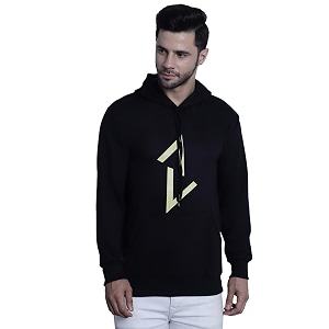 Mack Jonney Printed Hooded Cotton Fleece Hoodie