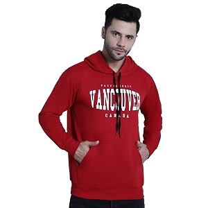Mack Jonney Printed Hooded Cotton Fleece Hoodie