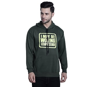 Mack Jonney Printed Hooded Cotton Fleece Hoodie
