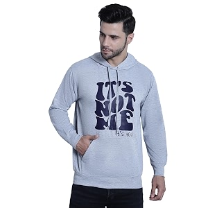 Mack Jonney Printed Hooded Cotton Fleece Hoodie