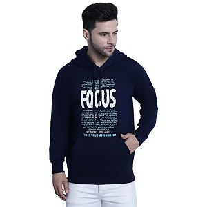 Mack Jonney Printed Hooded Cotton Fleece Hoodie