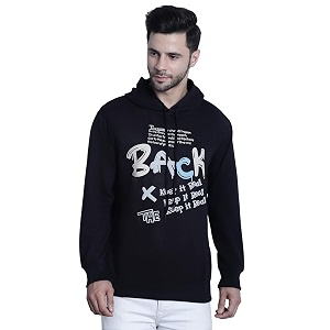 Mack Jonney Printed Hooded Cotton Fleece Hoodie