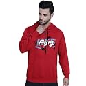 Mack Jonney Printed Hooded Cotton Fleece Hoodie