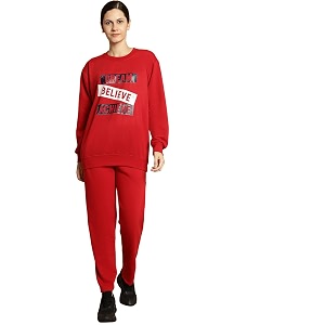 Mack Jonney Printed Round Neck Cotton Fleece