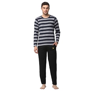 Mack Jonney Men Cotton Blend Relaxed Night