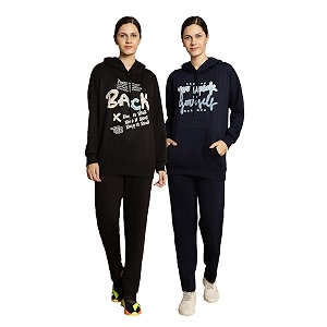 Mack Jonney Printed Hooded Cotton Fleece Track