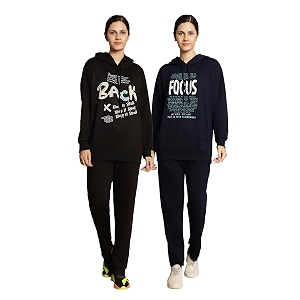 Mack Jonney Printed Hooded Cotton Fleece Track