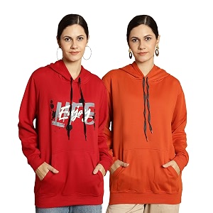 Mack Jonney Printed Hooded Cotton Fleece Sweatshirt