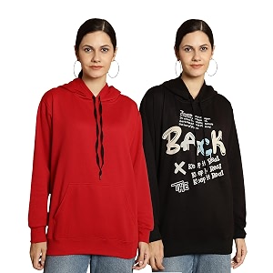 Mack Jonney Printed Hooded Cotton Fleece Sweatshirt