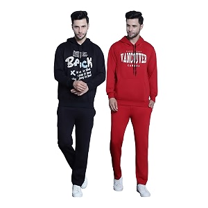 Mack Jonney Printed Round Neck Cotton Fleece