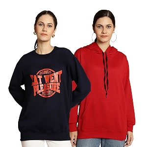 Mack Jonney Printed Round Neck Cotton Fleece