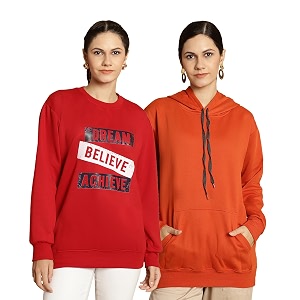 Mack Jonney Printed Round Neck Cotton Fleece