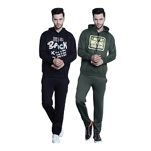 Mack Jonney Printed Round Neck Cotton Fleece
