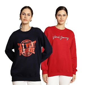 Mack Jonney Multicolor Printed Round Neck Cotton