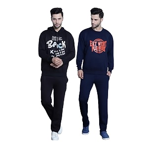 Mack Jonney Printed Round Neck Cotton Fleece