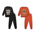 Mack Jonney Printed Round Neck Cotton Fleece Tracksuit Co-Ord Set for Kids (Pack of 2)-MACK45084
