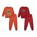 Mack Jonney Printed Round Neck Cotton Fleece Tracksuit Co-Ord Set for Kids (Pack of 2)-MACK44942