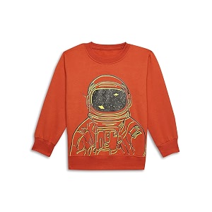Mack Jonney Unisex-Child Printed Crew Neck Cotton