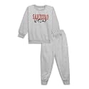 Mack Jonney Printed Round Neck Cotton Fleece Tracksuit Co-Ord Set for Kids-MACK38380